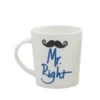 Sentiment Mugs Set of 2 Mr and Mrs Right Mugs