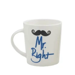 Sentiment Mugs Set of 2 Mr and Mrs Right Mugs