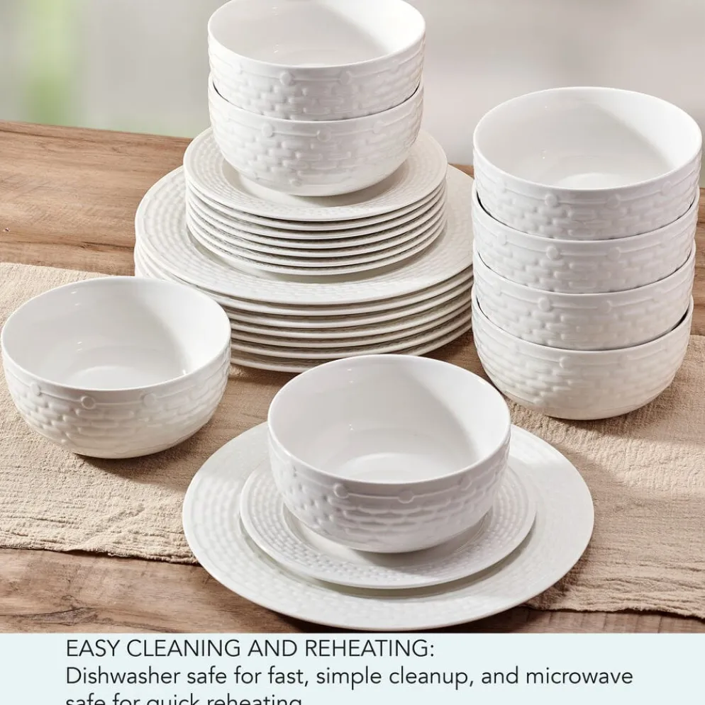 Sonya 24 Piece Dinnerware Set, Service for 8