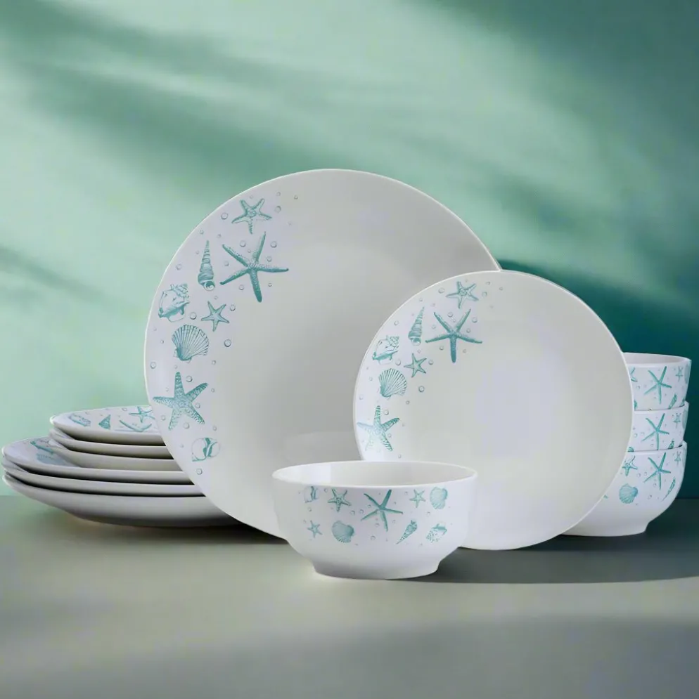 Tahiti 12 Piece Dinnerware Set, Service for 4