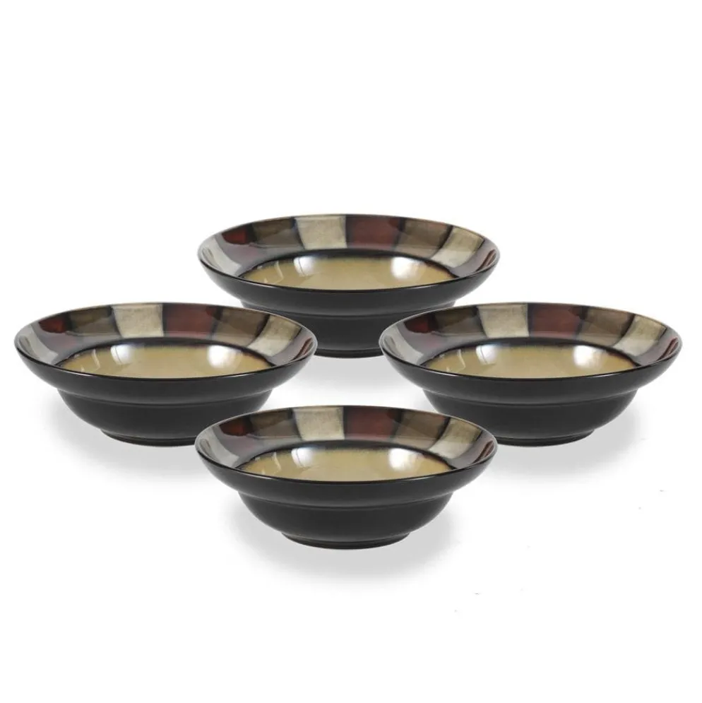 Taos Set of 4 Rim Soup Cereal Bowls