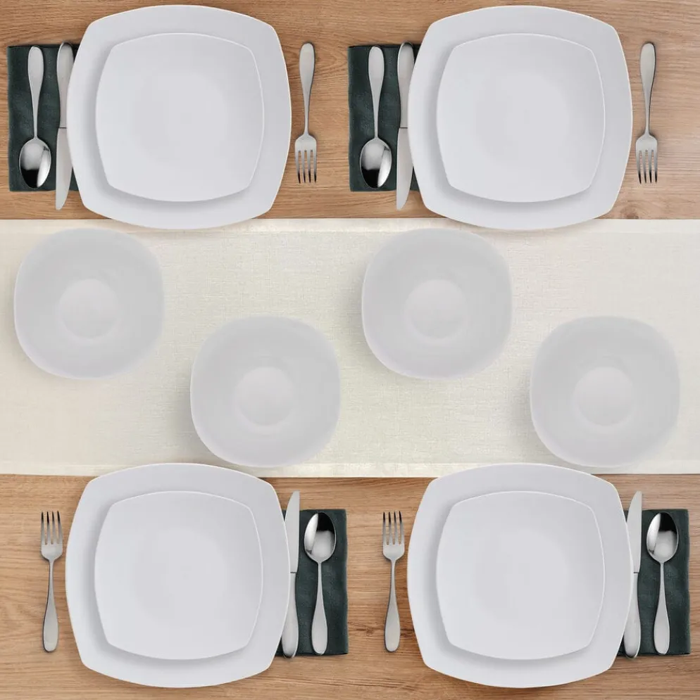 Tara 12 Piece Dinnerware Set, Service for 4