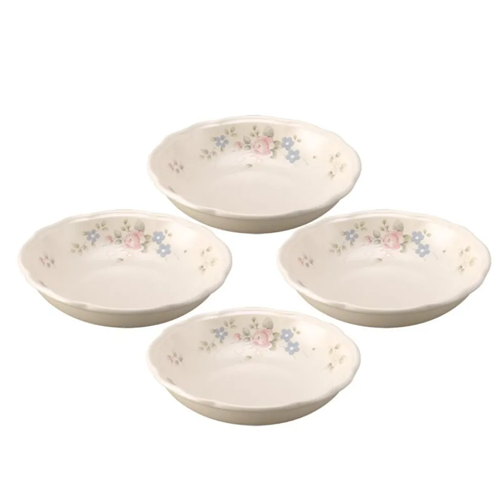Tea Rose Individual Pasta Bowls, Set of 4