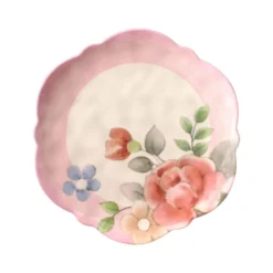 Tea Rose Outdoor Melamine Dinnerware Set