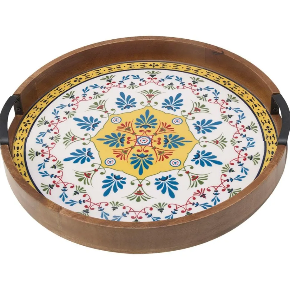 Tile Design Lazy Susan Serve Tray