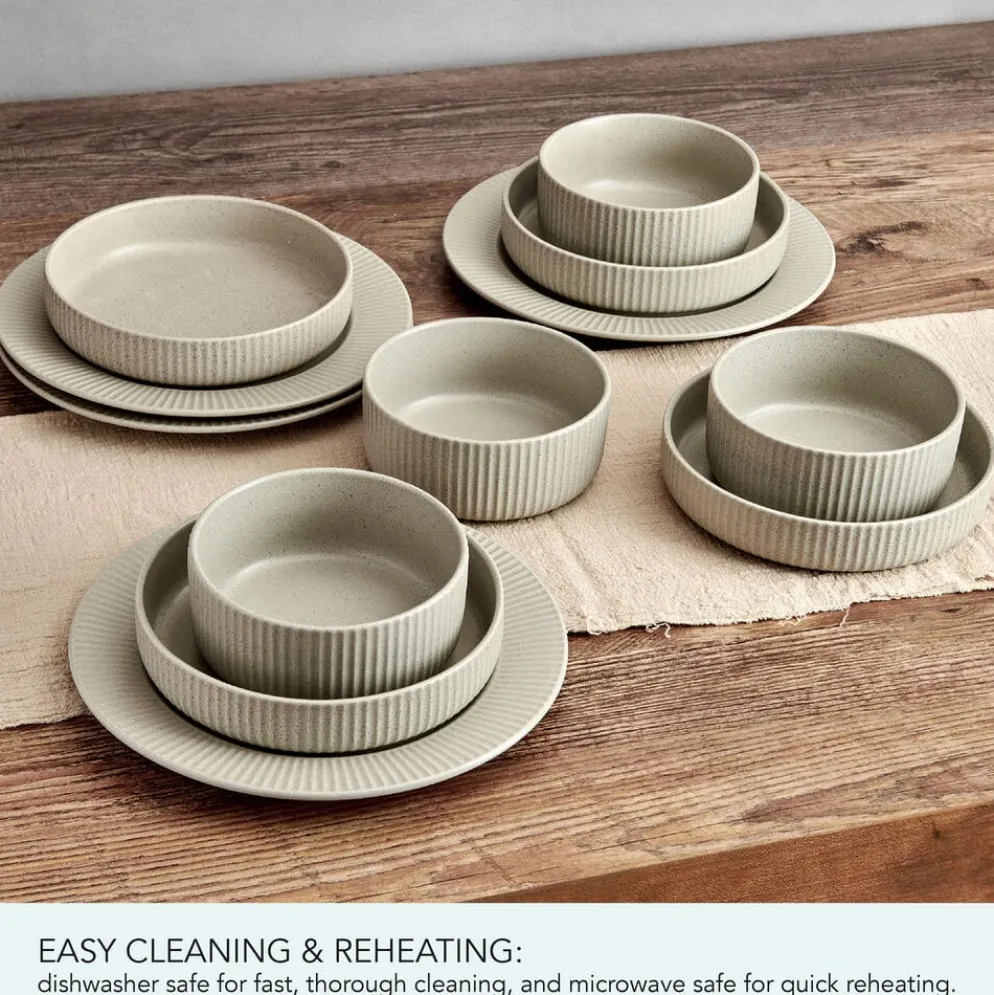 Tranquility 12 Piece Dinnerware Set, Service for 4