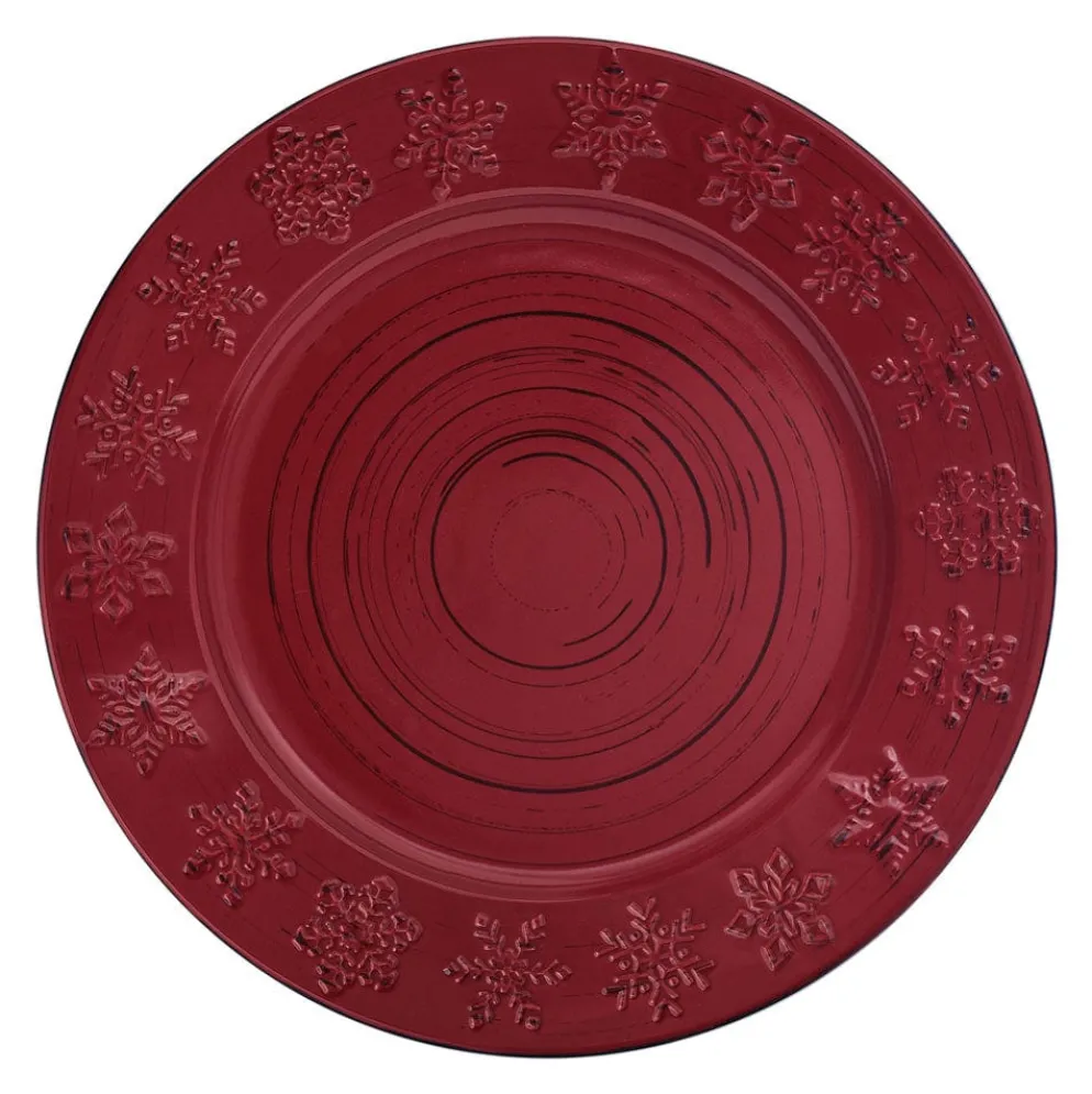 Trellis Snowflakes 12 Piece Dinnerware Set, Service for 4