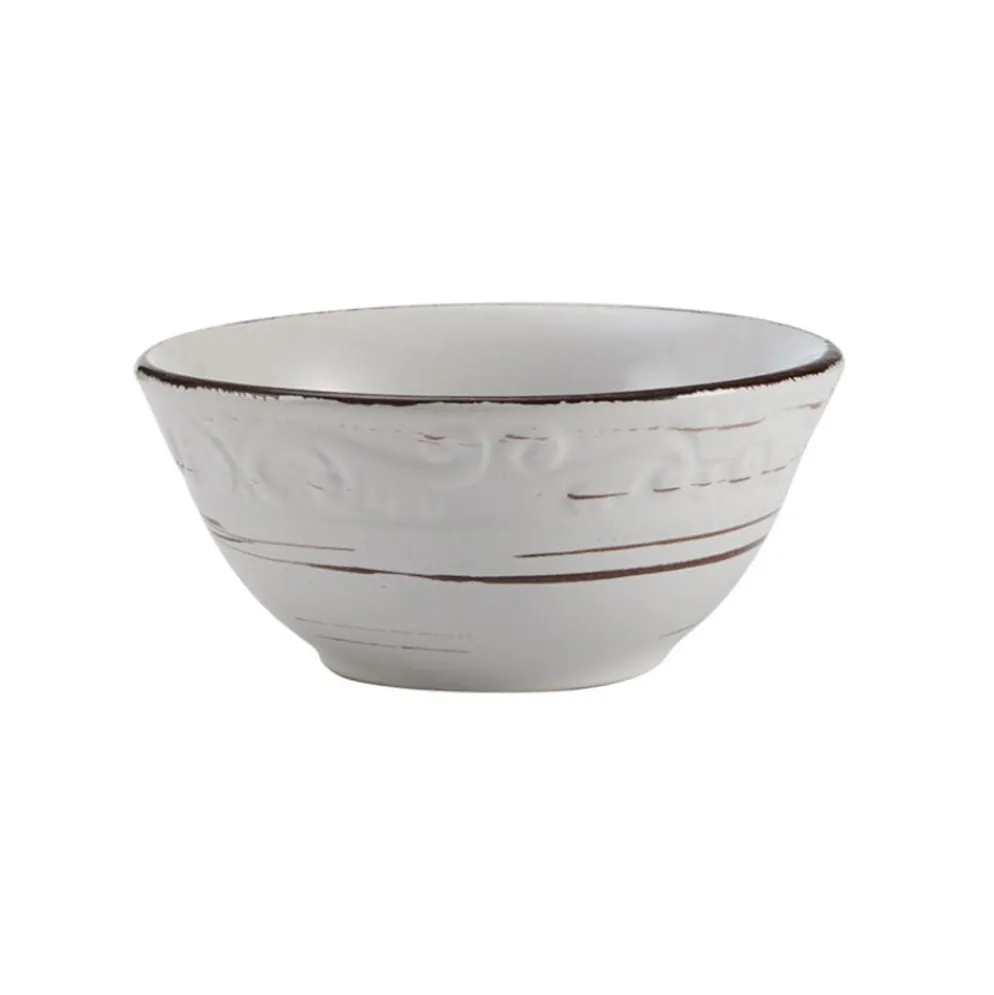 Trellis White Set of 4 Fruit Bowls
