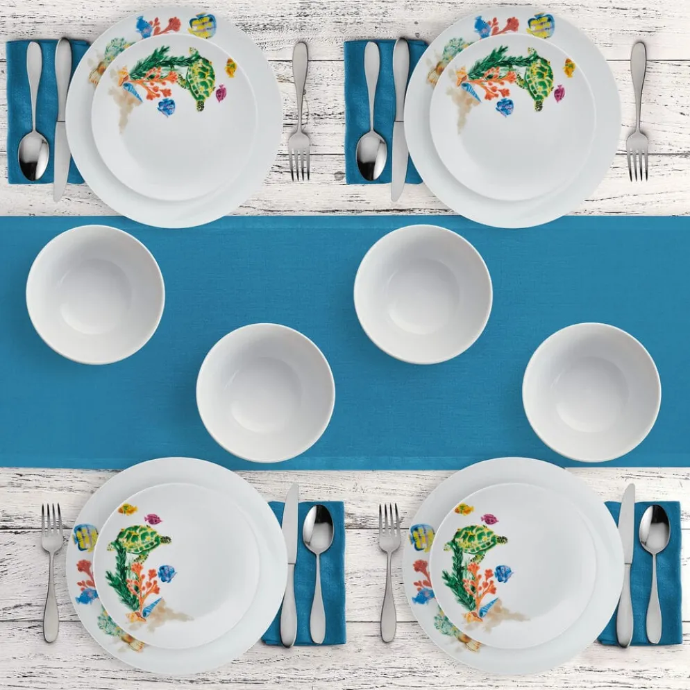 Underwater Life 12 Piece Dinnerware Set, Service for 4