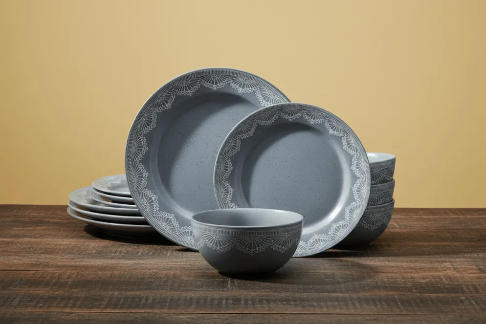 Valerie 12 Piece Dinnerware Set, Service for 4