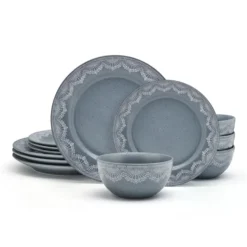 Valerie 12 Piece Dinnerware Set, Service for 4