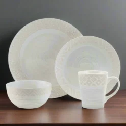 Vera 16 Piece Dinnerware Set, Service for 4