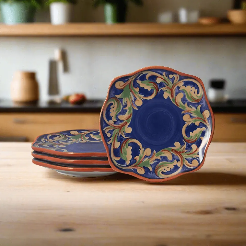 Villa della Luna® Set of 4 Appetizer Plates