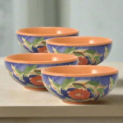 Villa della Luna® Set of 4 Fleur Soup or Cereal Bowls