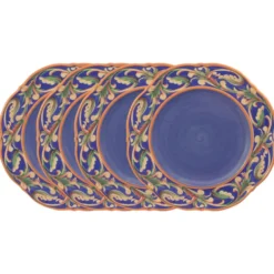 Villa della Luna® Set of 4 Scalloped Dinner Plates