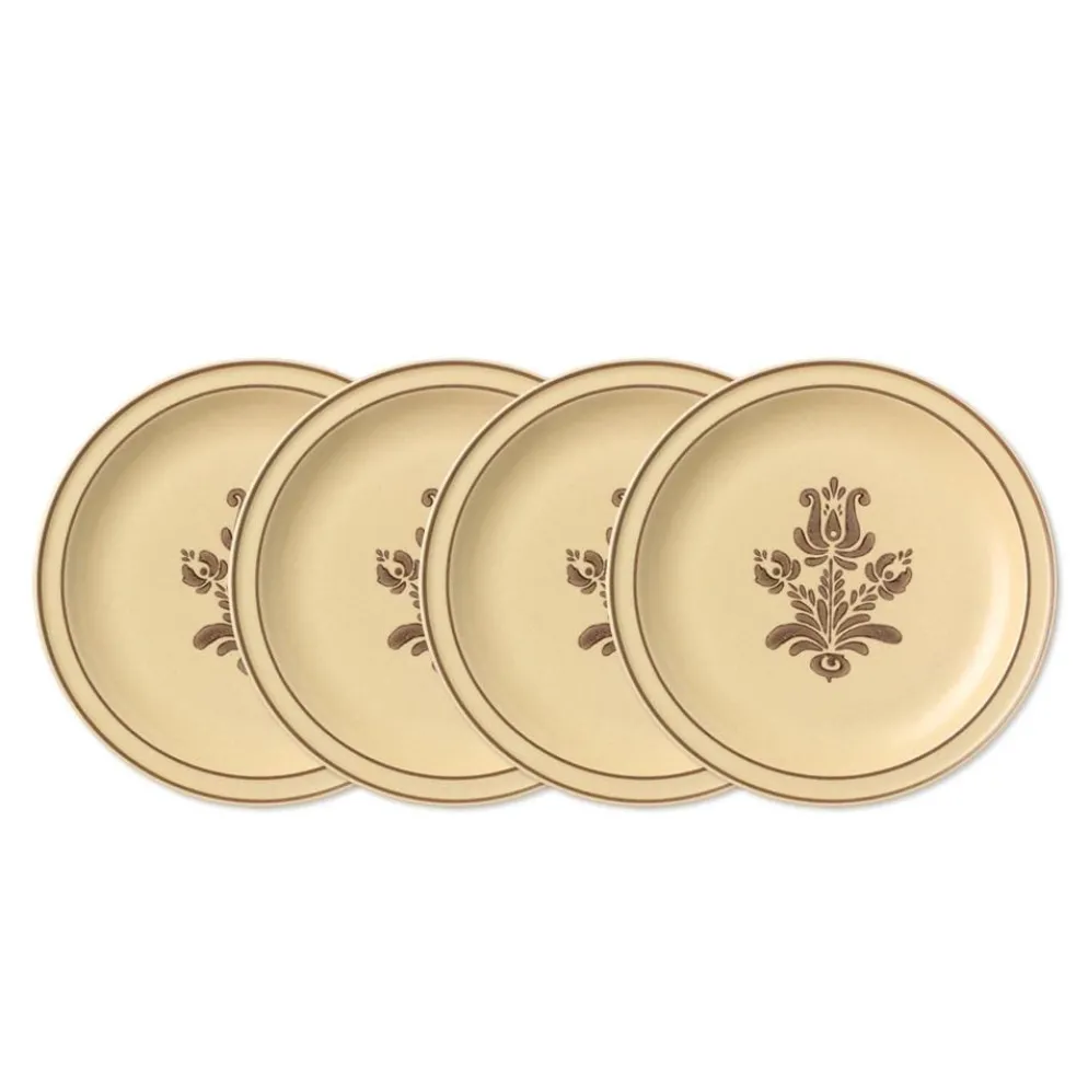 Village Set of 4 Dinner Plates