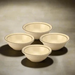 Village Set of 4 Soup Cereal Bowls