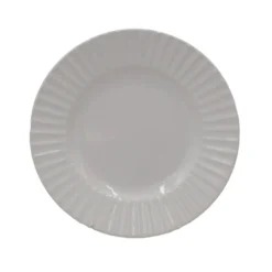 White Embossed 32 Piece Dinnerware Set, Service for 8