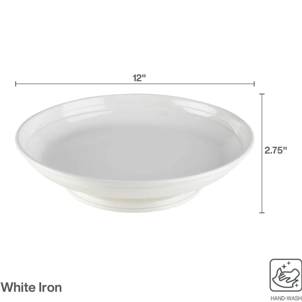 White Metal Lazy Susan