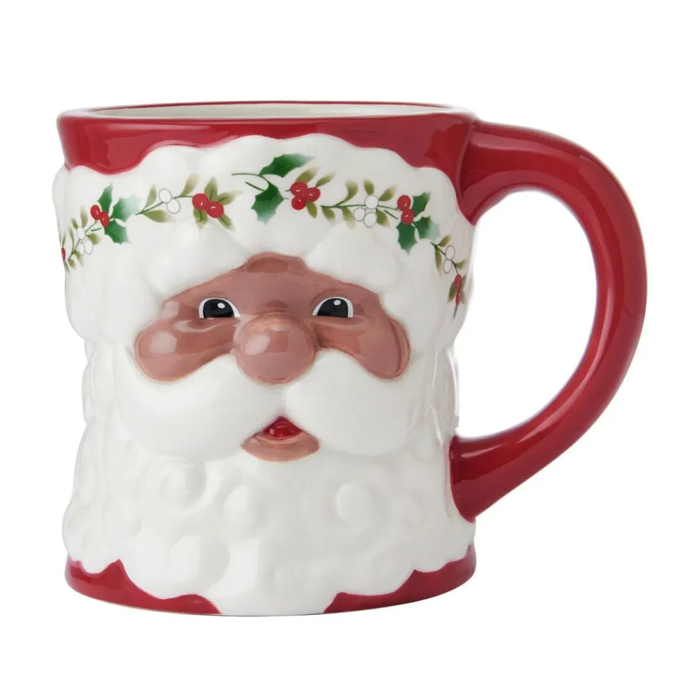 Winterberry® African American Santa Mug