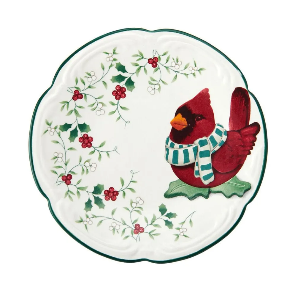 Winterberry® Cardinal Appetizer Plate with Spreader
