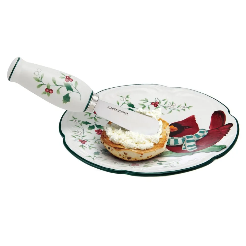 Winterberry® Cardinal Appetizer Plate with Spreader