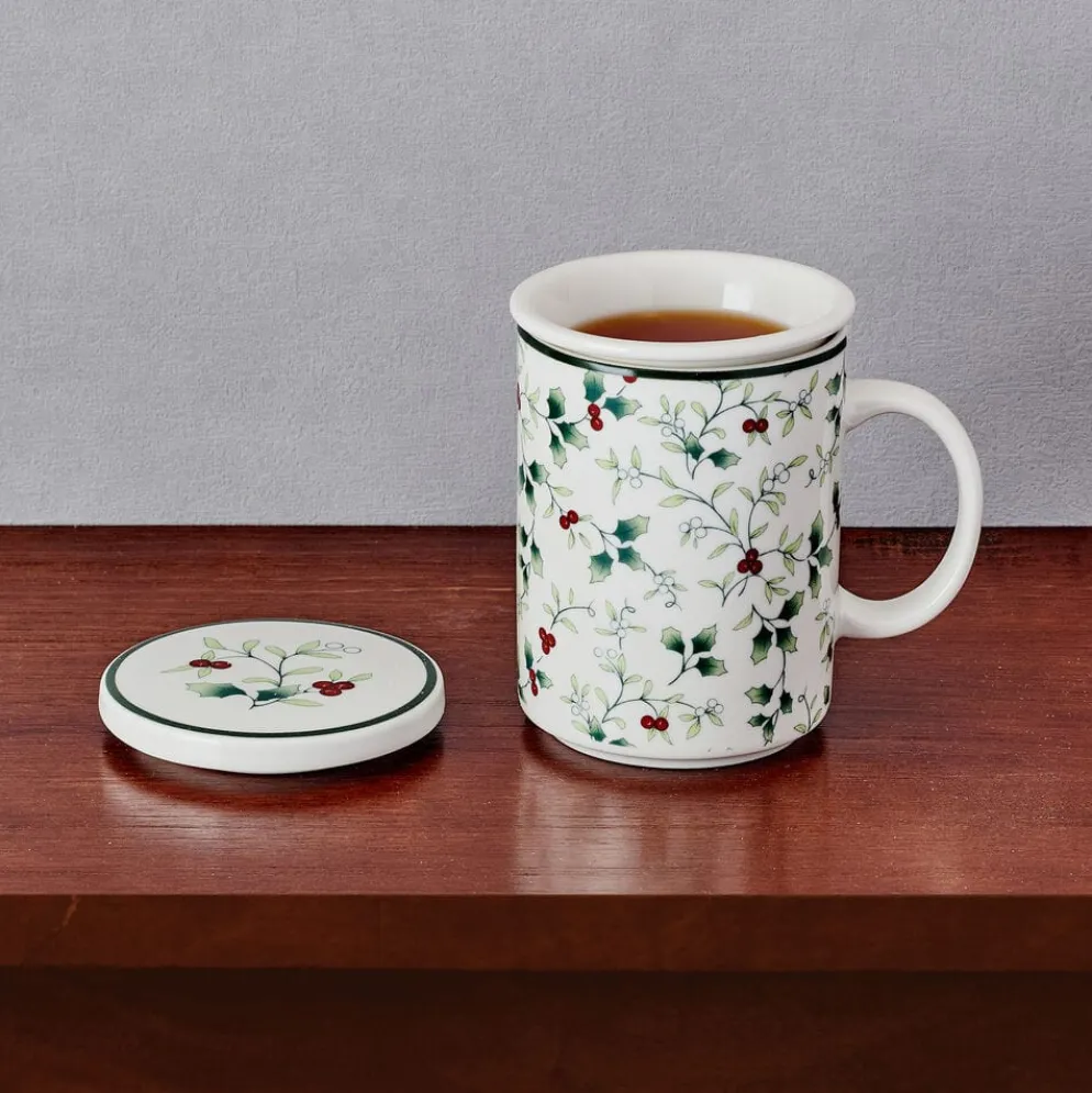 Winterberry® Covered Mug with Tea Infuser