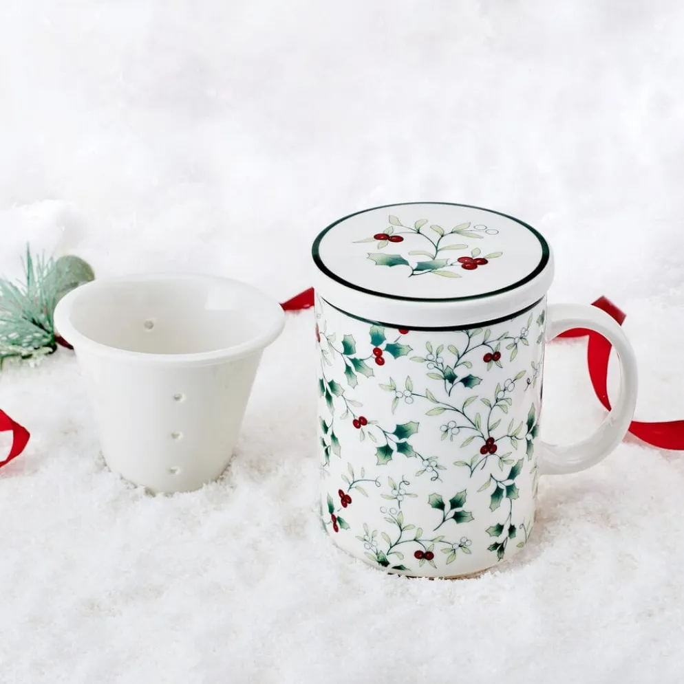 Winterberry® Covered Mug with Tea Infuser
