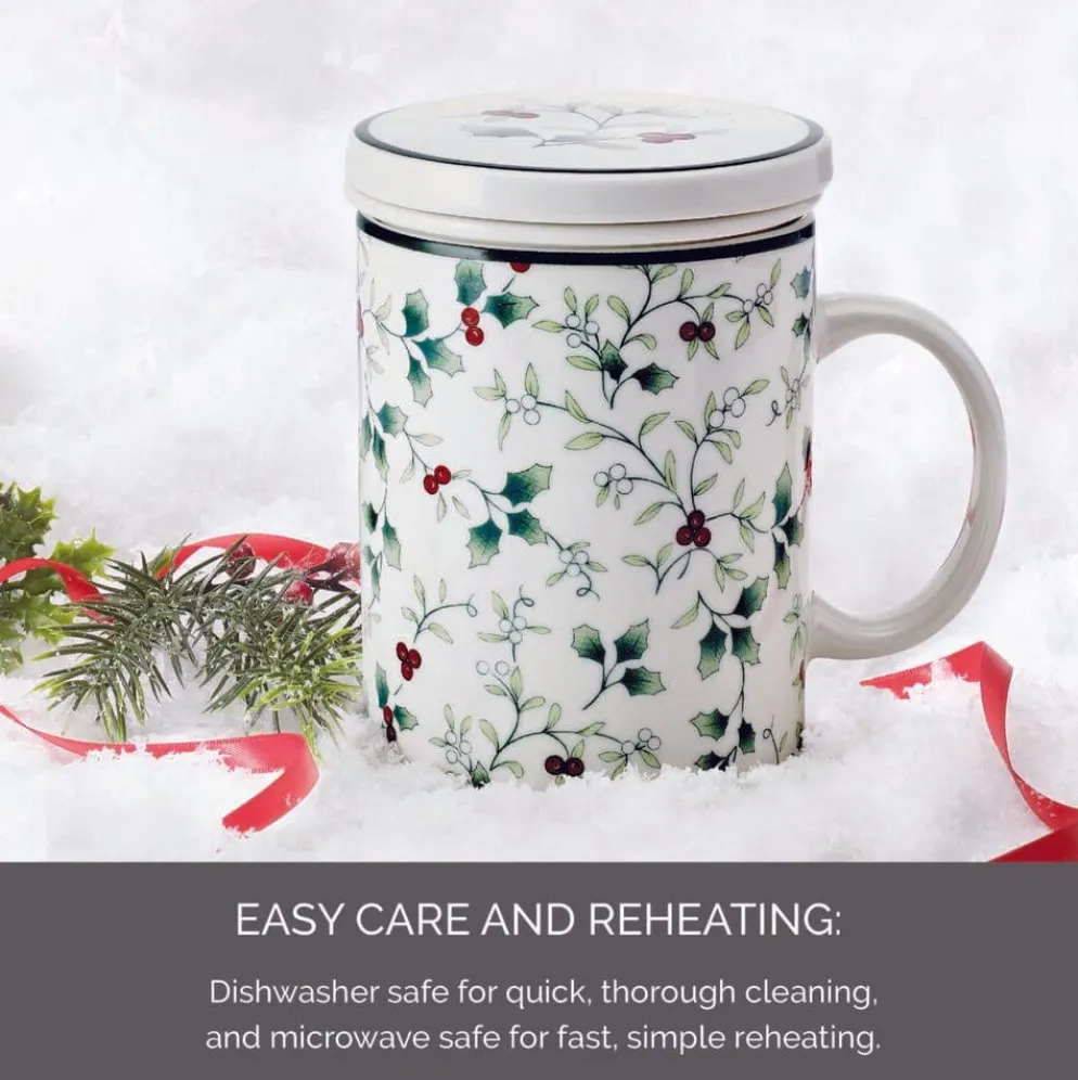 Winterberry® Covered Mug with Tea Infuser