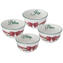 Winterberry® Ribbon Set of 4 Dessert Fruit Bowls