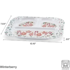 Winterberry® Set of 4 Melamine Children's Plates