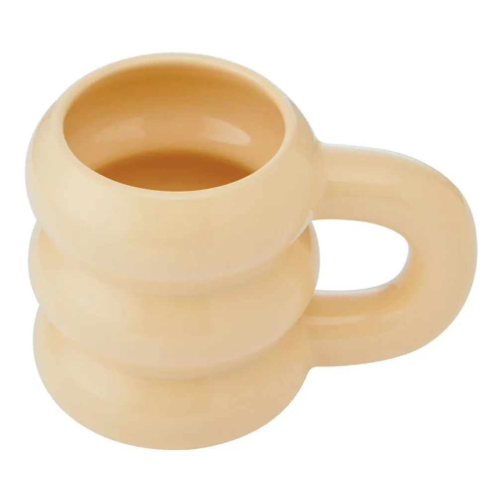 Yellow Rounded Cloud Mug