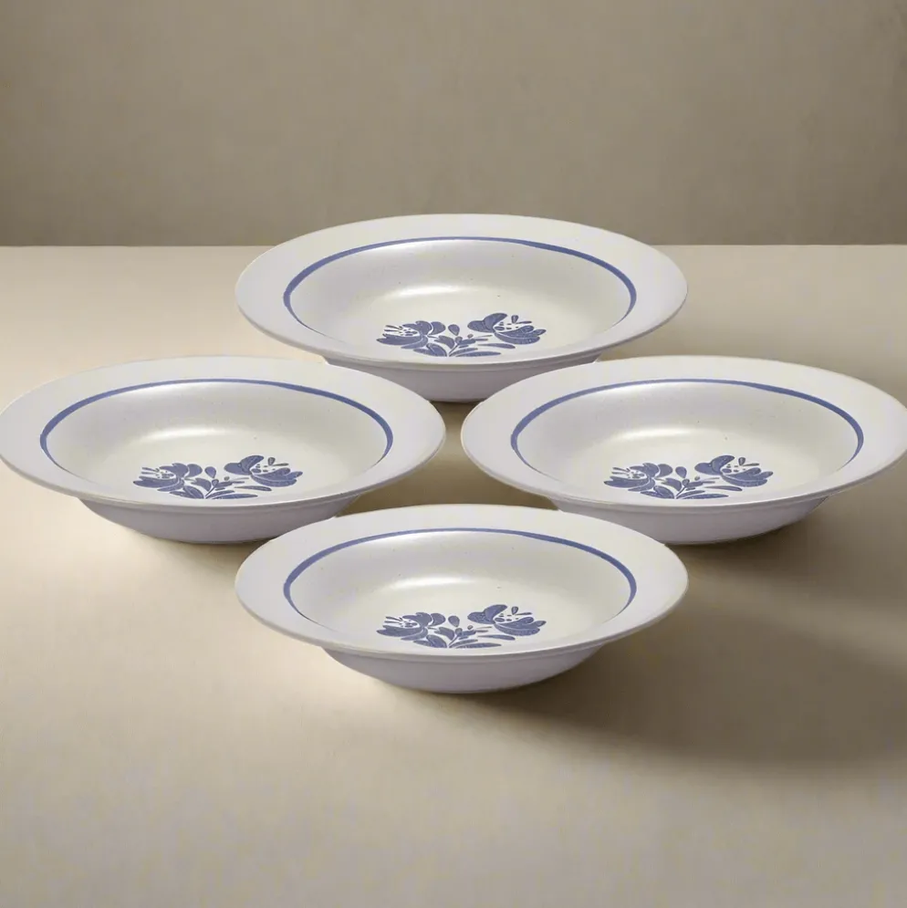 Yorktowne Set of 4 Rim Soup Bowls